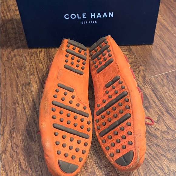 Men’s Cole Haan Orange Driving Loafer Shoes Sz 11B - Picture 6 of 6